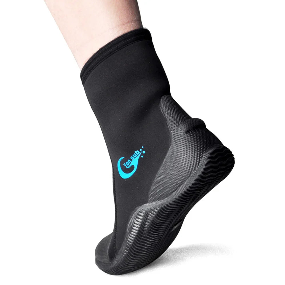 5mm Neoprene Diving Boots Wading Shoes Anti Slip Wear Resistant Snorkeling Socks Winter Water Sports Cold Proof Keep Warm