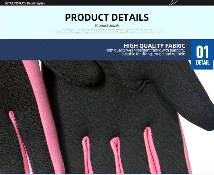Men Women's Surfing Gloves Thin 1.5mm Neoprene Wear-resistant Swimming Snorkeling Drifting Paddle Water Sports Wetsuit Gloves