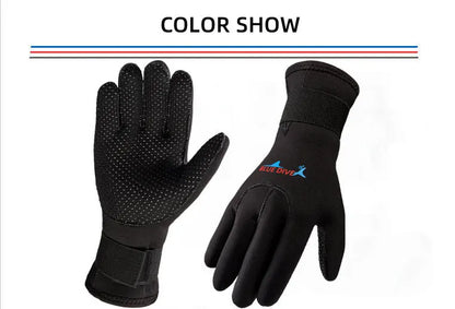 3mm Neoprene Diving Gloves Winter Swimming Scratch Resistant Warm Anti Slip Wear-resistant Professional Surfing Fishing Gloves