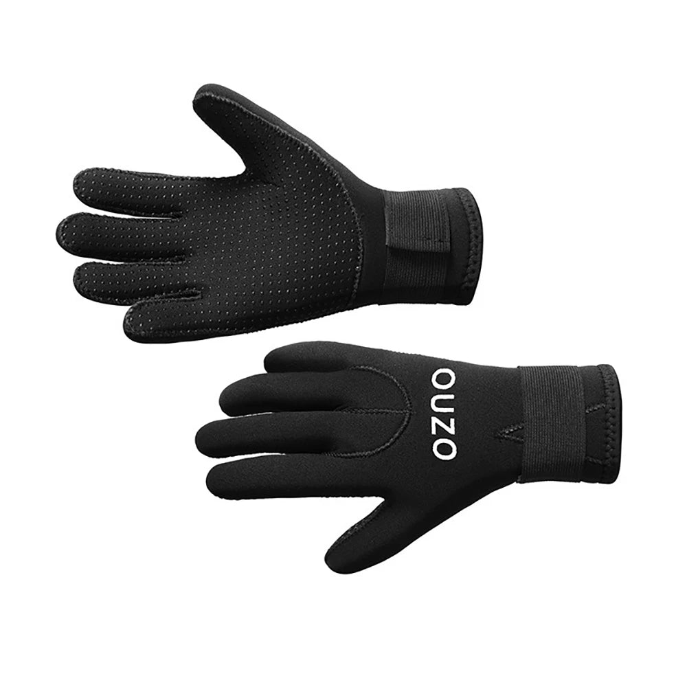 Men Women's 3Mm Neoprene Warm Wear-resistant Snorkeling Diving Gloves Non-slip Fishing Catching Fish Winter Swimming Gloves