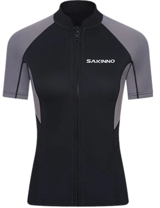 Men's Women's 2mm Neoprene Couple Split Shorty Wetsuit Warm Swimming Snorkeling Surfing Diving Suits Short Sleeves Swimsuits