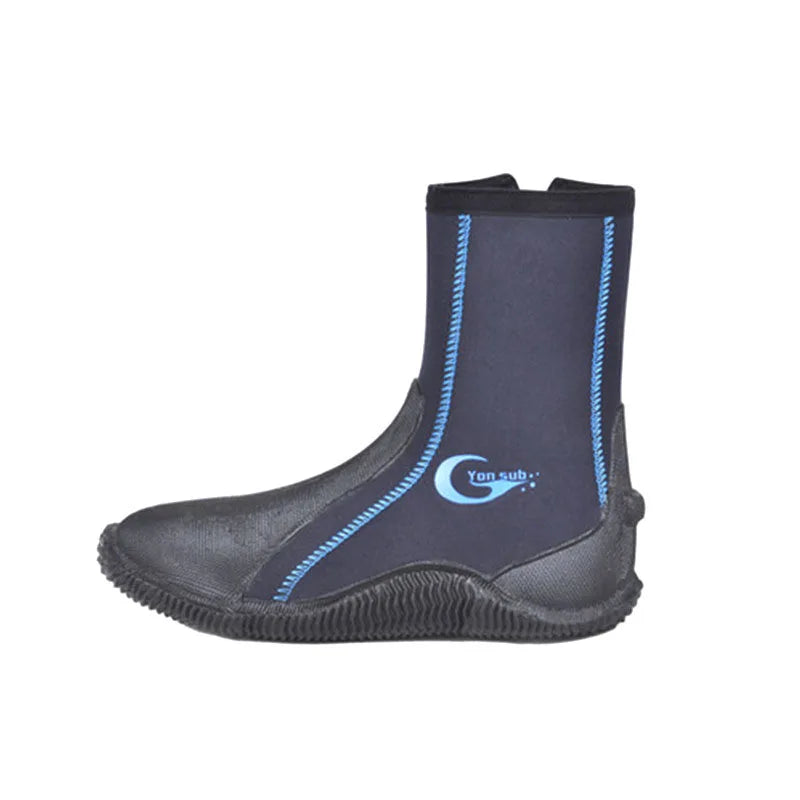 5mm Neoprene Diving Boots Wading Shoes Anti Slip Wear Resistant Snorkeling Socks Winter Water Sports Cold Proof Keep Warm