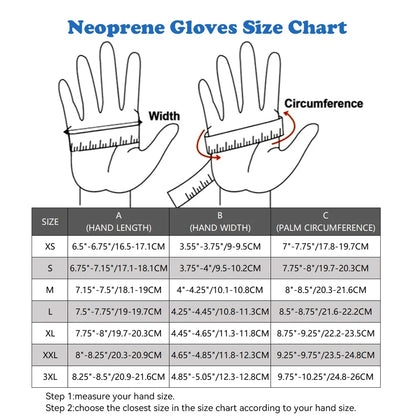 Men Women's 3MM Neoprene Wetsuit Gloves Thermal Material Lined Interior Water Sports Paddle Boating Swimming Diving Warm Gloves