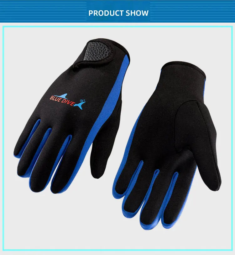 Men Women's Surfing Gloves Thin 1.5mm Neoprene Wear-resistant Swimming Snorkeling Drifting Paddle Water Sports Wetsuit Gloves