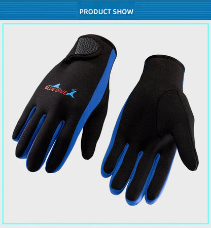 Men Women's Surfing Gloves Thin 1.5mm Neoprene Wear-resistant Swimming Snorkeling Drifting Paddle Water Sports Wetsuit Gloves