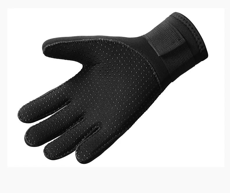 Men Women's 3Mm Neoprene Warm Wear-resistant Snorkeling Diving Gloves Non-slip Fishing Catching Fish Winter Swimming Gloves