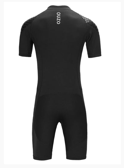 Men Women's 3mm Wetsuit Short-sleeved Shorty Wetsuit Thickened Anti-jellyfish Thermal Diving Swimming Snorkeling Surfing Suit