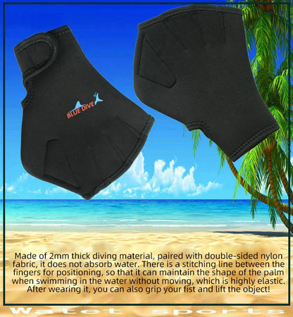 Adults Children's Neoprene Swimming Gloves Fingerless Paddling Duck Paw Snorkeling Winter Swimming Training Classes Gloves