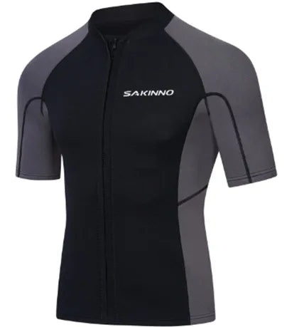 Men's Women's 2mm Neoprene Couple Split Shorty Wetsuit Warm Swimming Snorkeling Surfing Diving Suits Short Sleeves Swimsuits