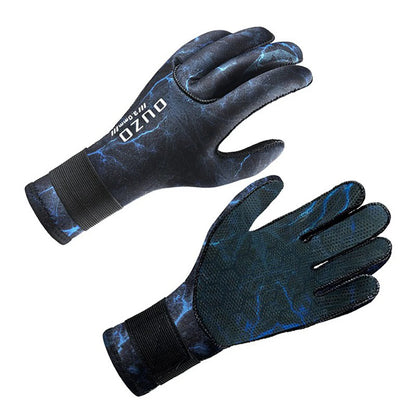 Men Women's 3Mm Neoprene Warm Wear-resistant Snorkeling Diving Gloves Non-slip Fishing Catching Fish Winter Swimming Gloves