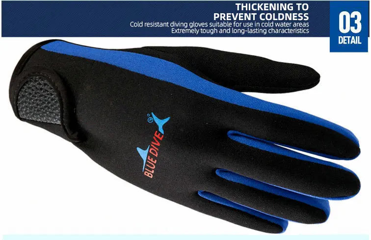 Men Women's Surfing Gloves Thin 1.5mm Neoprene Wear-resistant Swimming Snorkeling Drifting Paddle Water Sports Wetsuit Gloves