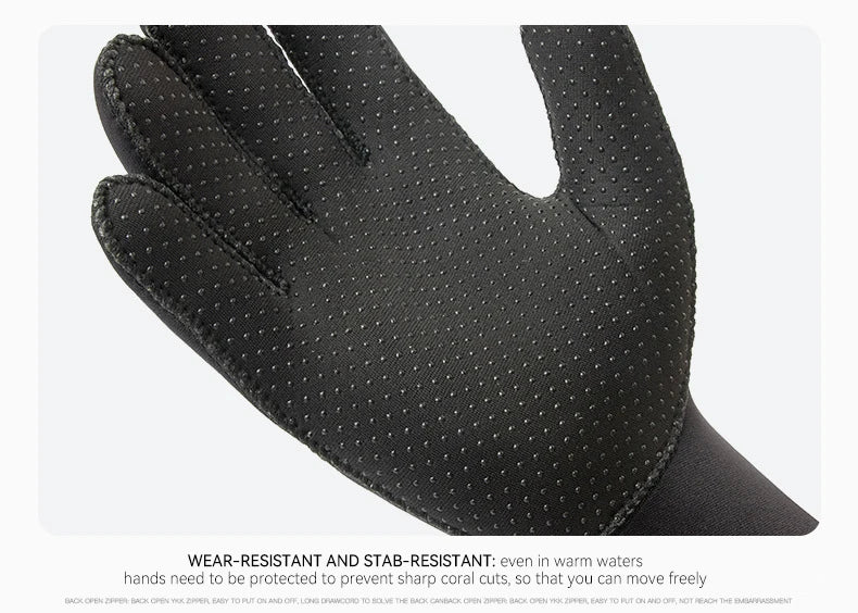 3MM Neoprene Wetsuit Gloves Hand Protectors Winter Swimming Anti-slip Cold-proof Stab-proof Fishing Snorkeling Diving Equipment