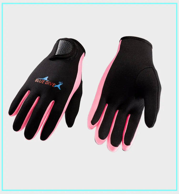 Men Women's Surfing Gloves Thin 1.5mm Neoprene Wear-resistant Swimming Snorkeling Drifting Paddle Water Sports Wetsuit Gloves