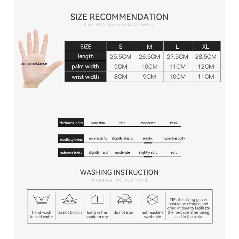 3MM Neoprene Wetsuit Gloves Hand Protectors Winter Swimming Anti-slip Cold-proof Stab-proof Fishing Snorkeling Diving Equipment