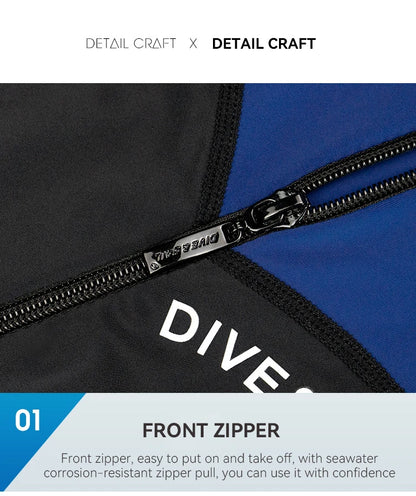 Men Women New Couple Diving Suit One-piece Sunscreen Swimsuit Short-sleeved Shorts 1.5mm Snorkeling Surfing Warm Shorty Wetsuit