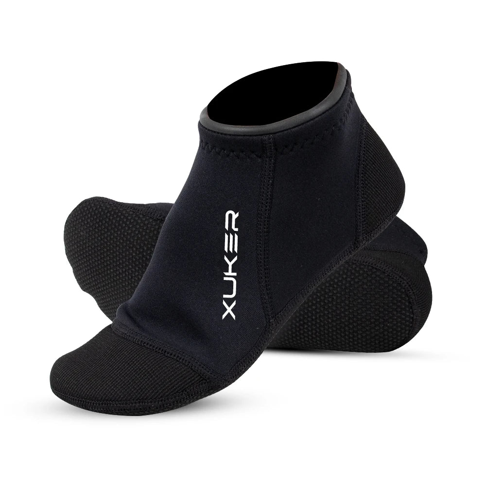 Men's Women's 3mm Neoprene Socks Beach Volleyball Diving Swimming Snorkeling Kayaking Low Cut Water Booties Flatlock Stitches