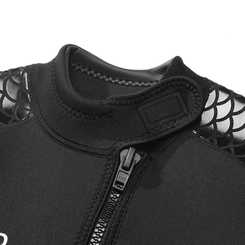 Men Women's 3mm Wetsuit Short-sleeved Shorty Wetsuit Thickened Anti-jellyfish Thermal Diving Swimming Snorkeling Surfing Suit