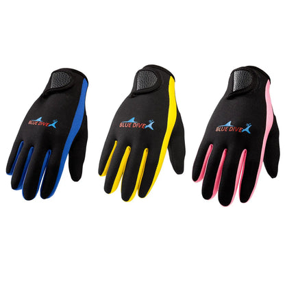 Men Women's Surfing Gloves Thin 1.5mm Neoprene Wear-resistant Swimming Snorkeling Drifting Paddle Water Sports Wetsuit Gloves
