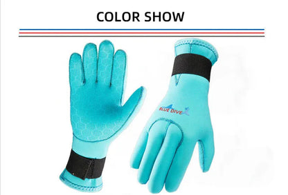 3mm Neoprene Diving Gloves Winter Swimming Scratch Resistant Warm Anti Slip Wear-resistant Professional Surfing Fishing Gloves