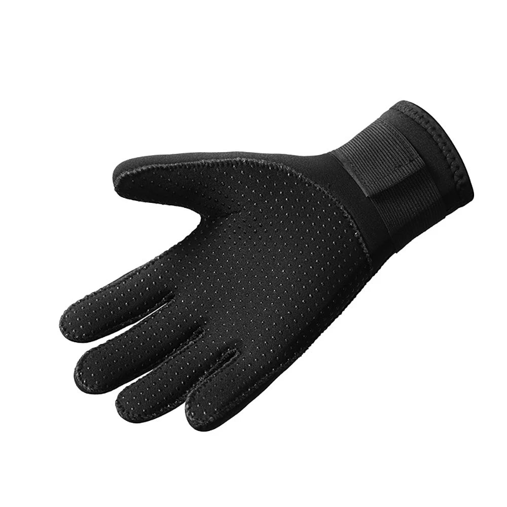 Men Women's 3Mm Neoprene Warm Wear-resistant Snorkeling Diving Gloves Non-slip Fishing Catching Fish Winter Swimming Gloves