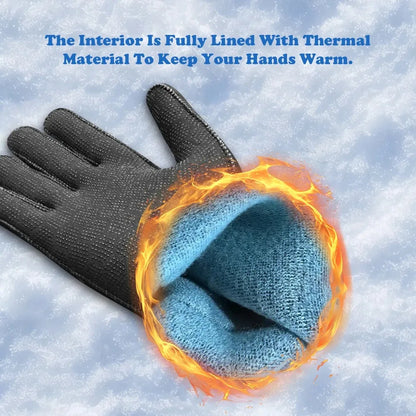 Men Women's 3MM Neoprene Wetsuit Gloves Thermal Material Lined Interior Water Sports Paddle Boating Swimming Diving Warm Gloves